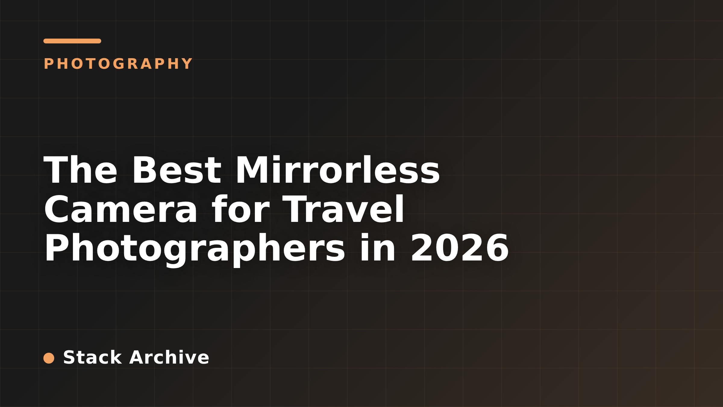 The Best Mirrorless Camera for Travel Photographers in 2026