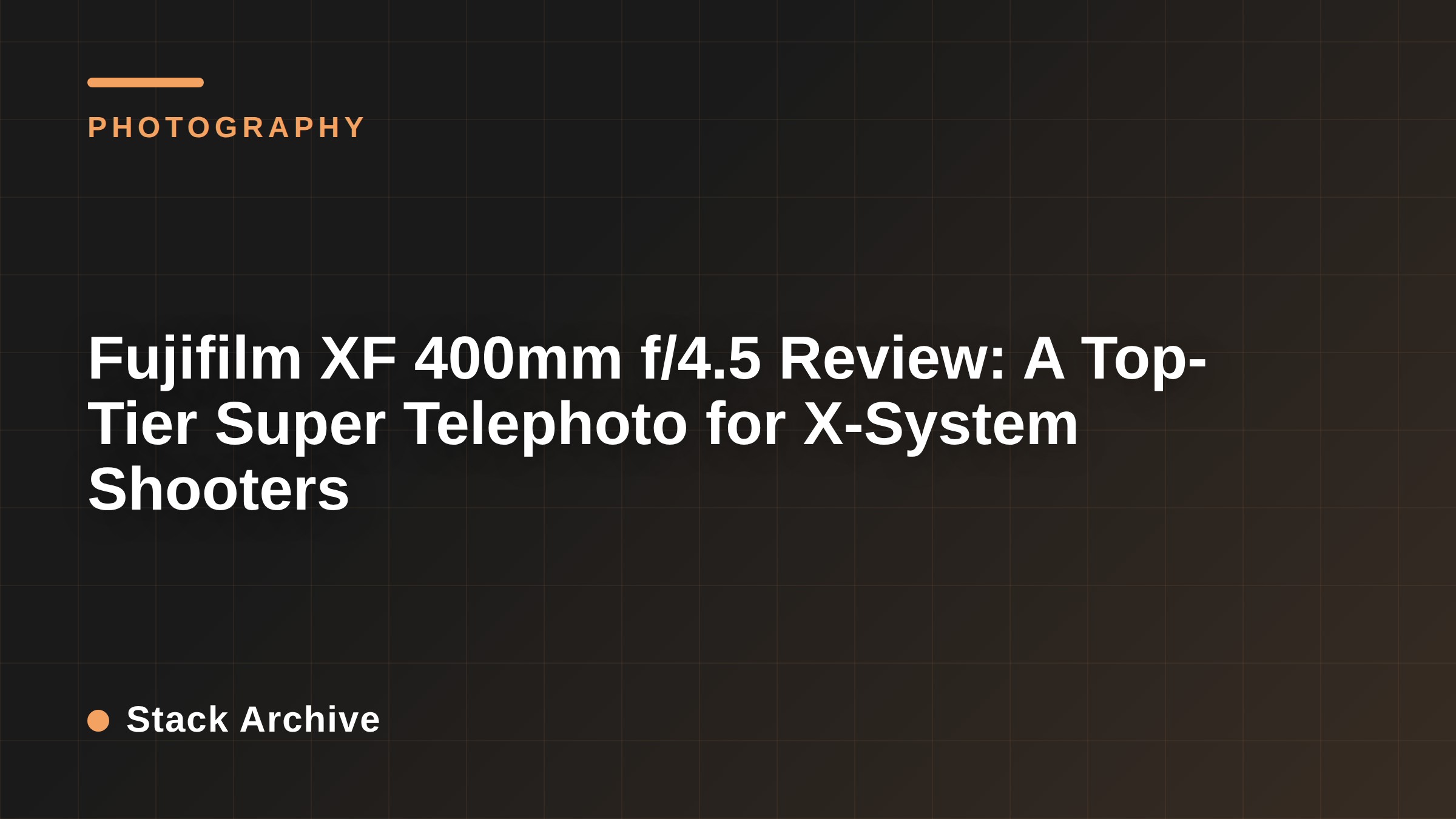Fujifilm XF 400mm f/4.5 Review: A Top-Tier Super Telephoto for X-System Shooters