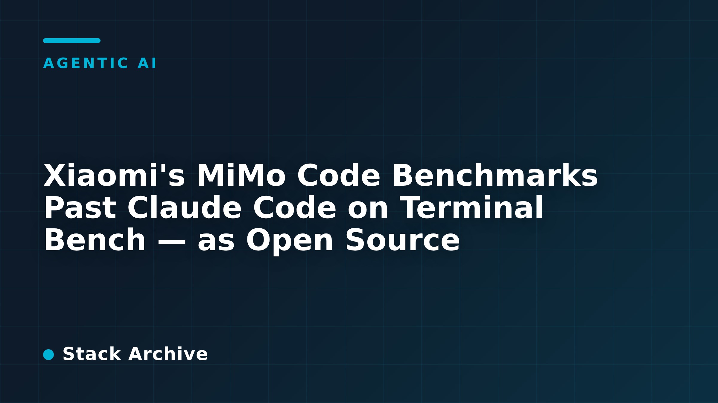 Xiaomi's MiMo Code Benchmarks Past Claude Code on Terminal Bench — as ...