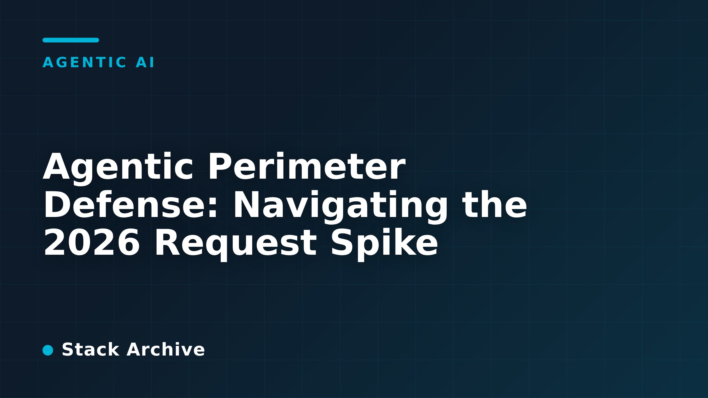 Agentic Perimeter Defense: Navigating the 2026 Request Spike