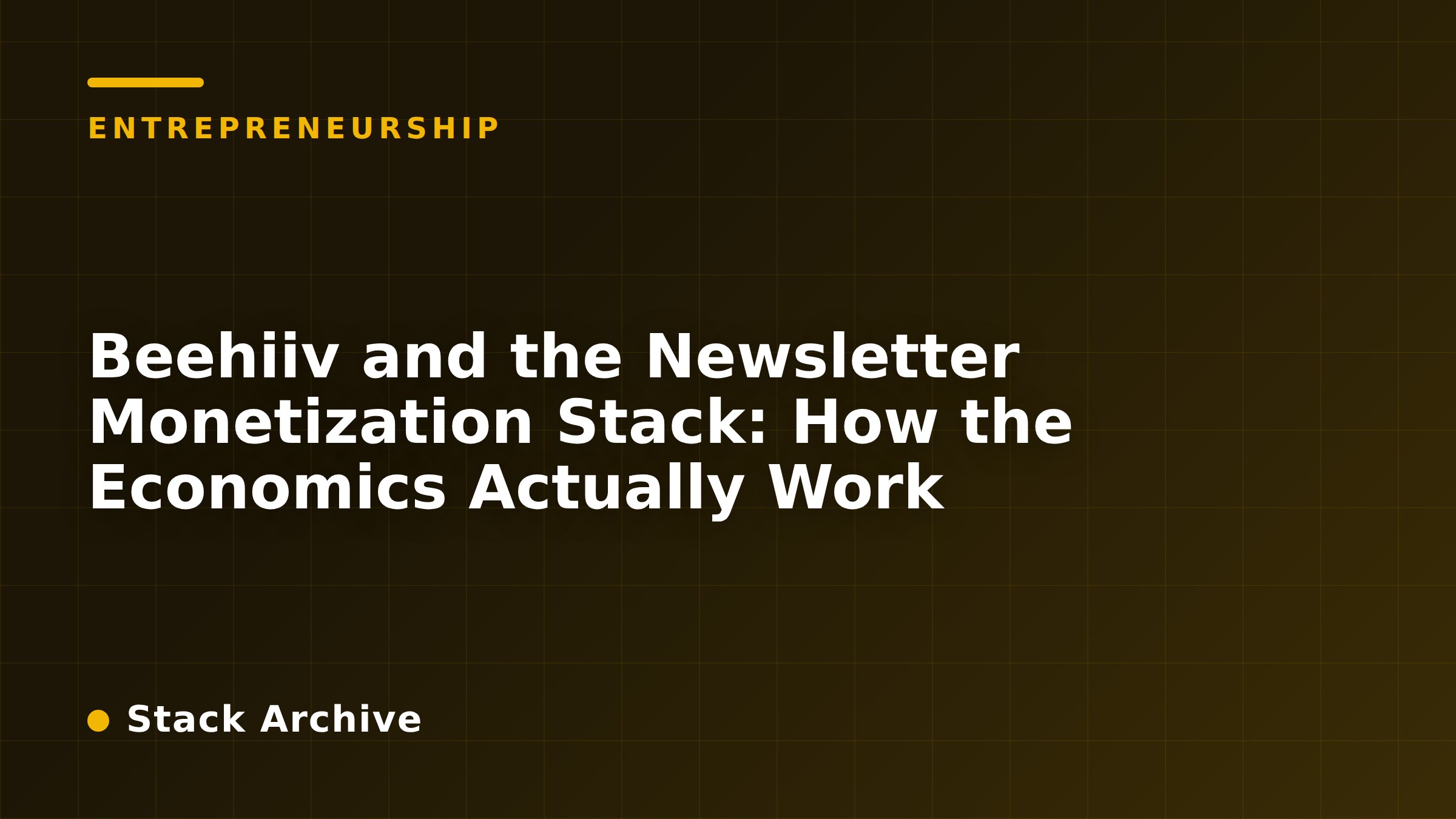 Beehiiv and the Newsletter Monetization Stack: How the Economics Actually Work