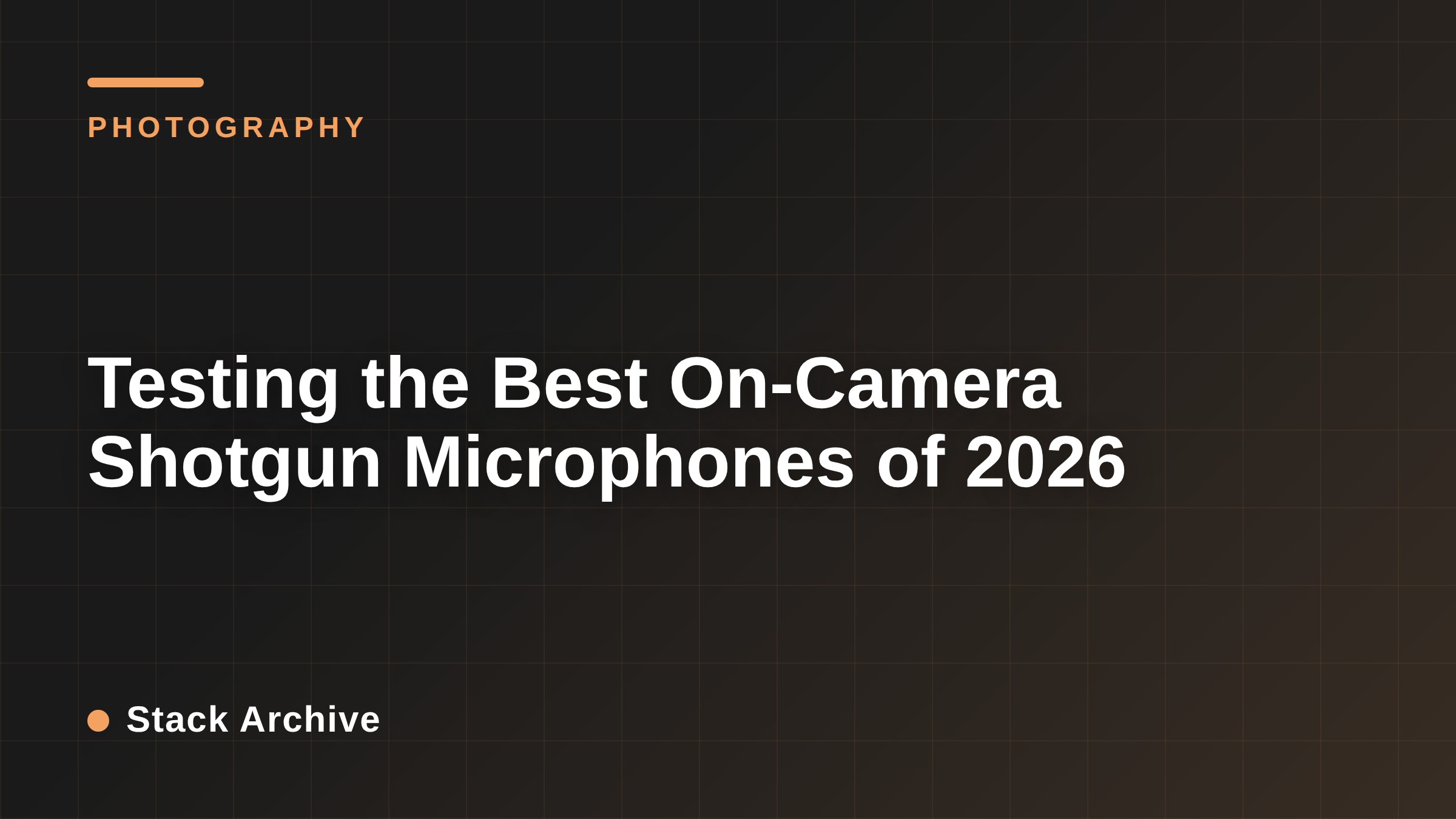Testing the Best On-Camera Shotgun Microphones of 2026