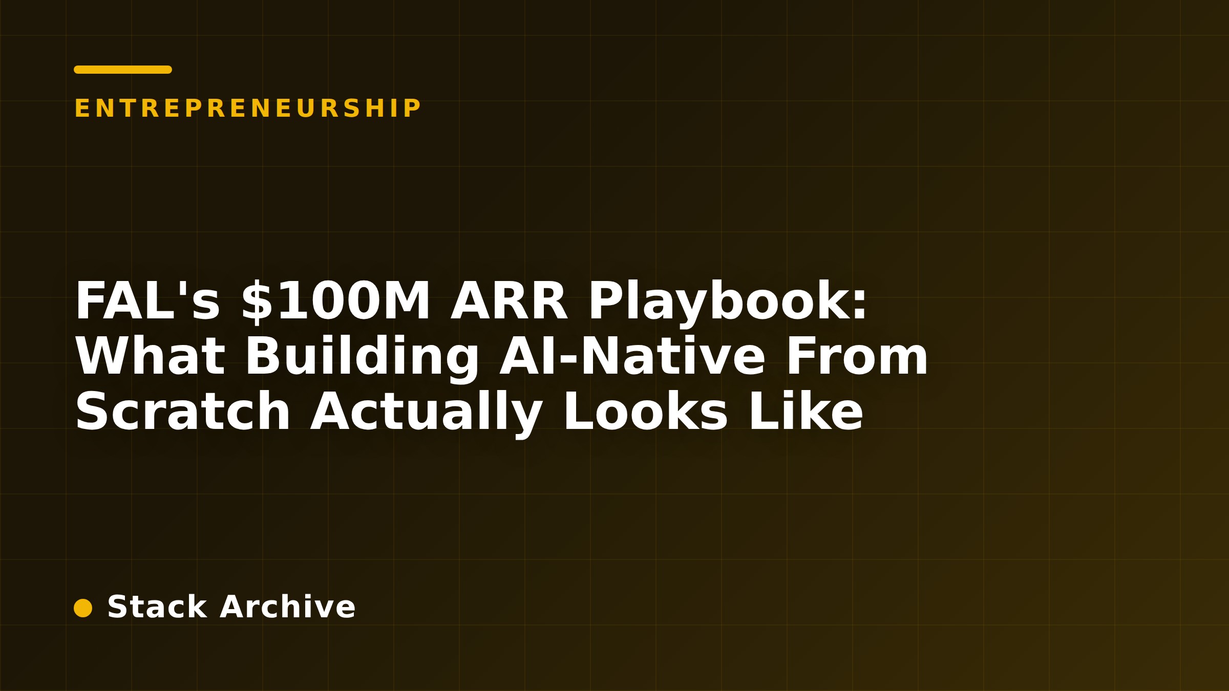 FAL's $100M ARR Playbook: What Building AI-Native From Scratch Actually Looks Like