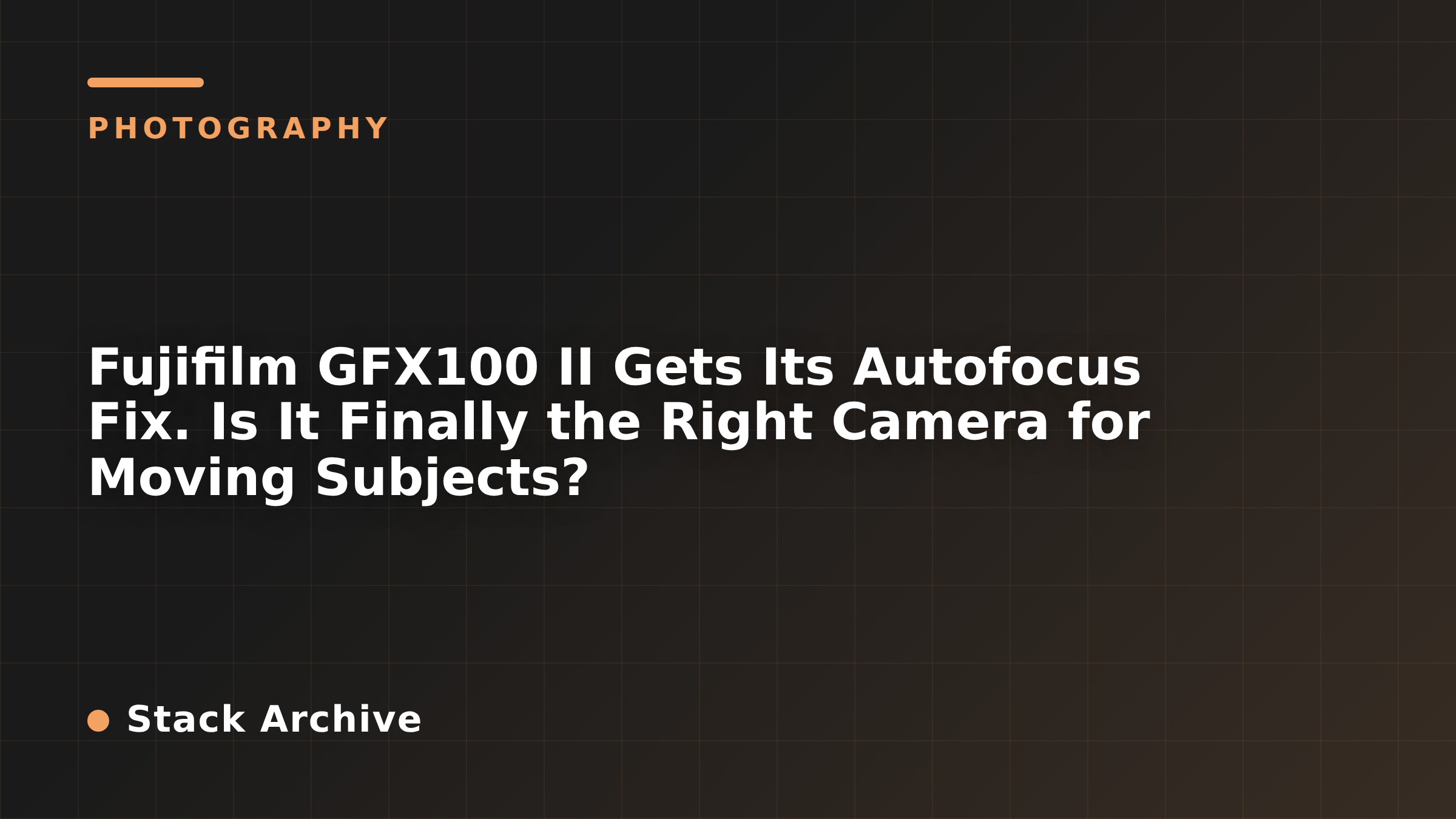Fujifilm GFX100 II Gets Its Autofocus Fix. Is It Finally the Right Camera for Moving Subjects?