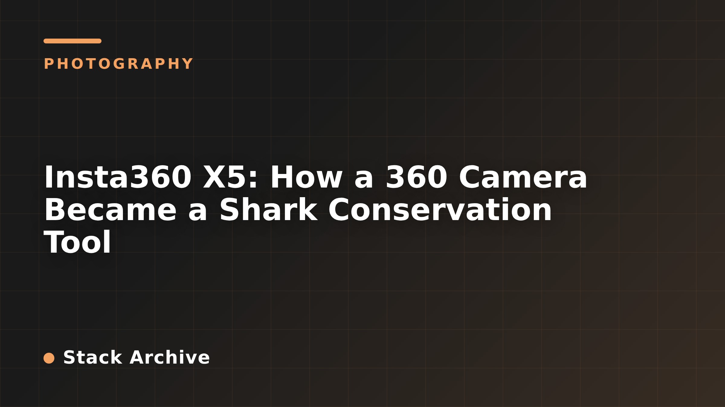 Insta360 X5: How a 360 Camera Became a Shark Conservation Tool