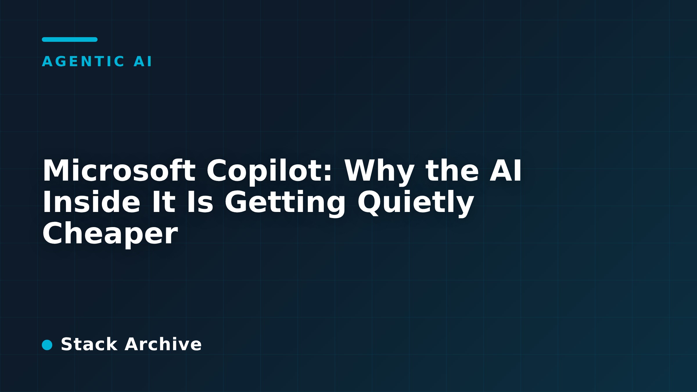 Microsoft Copilot: Why the AI Inside It Is Getting Quietly Cheaper