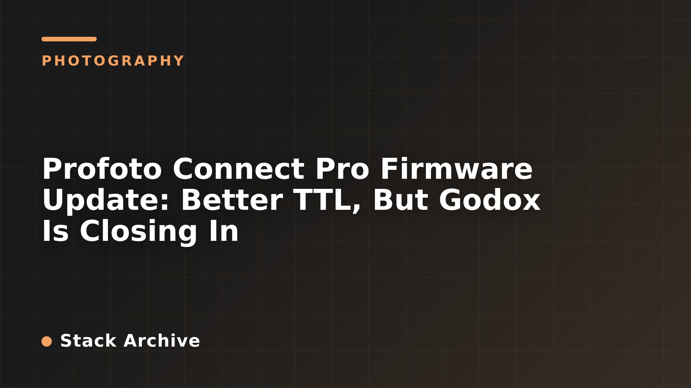 Profoto Connect Pro Firmware Update: Better TTL, But Godox Is Closing In