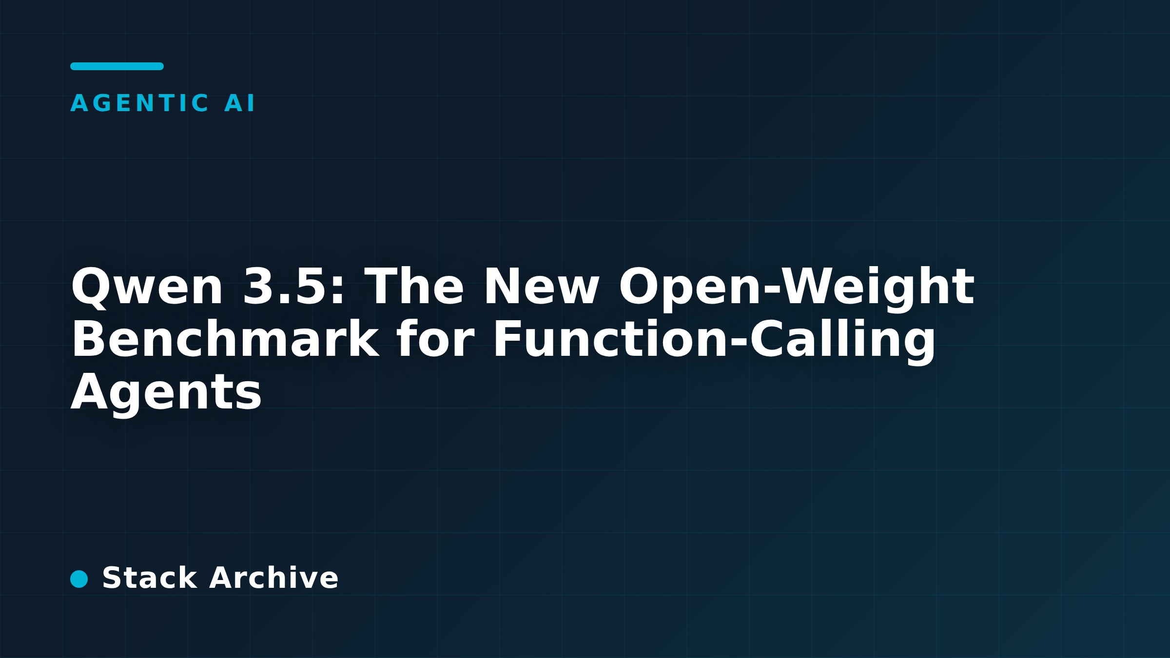 Qwen 3.5: The New Open-Weight Benchmark for Function-Calling Agents