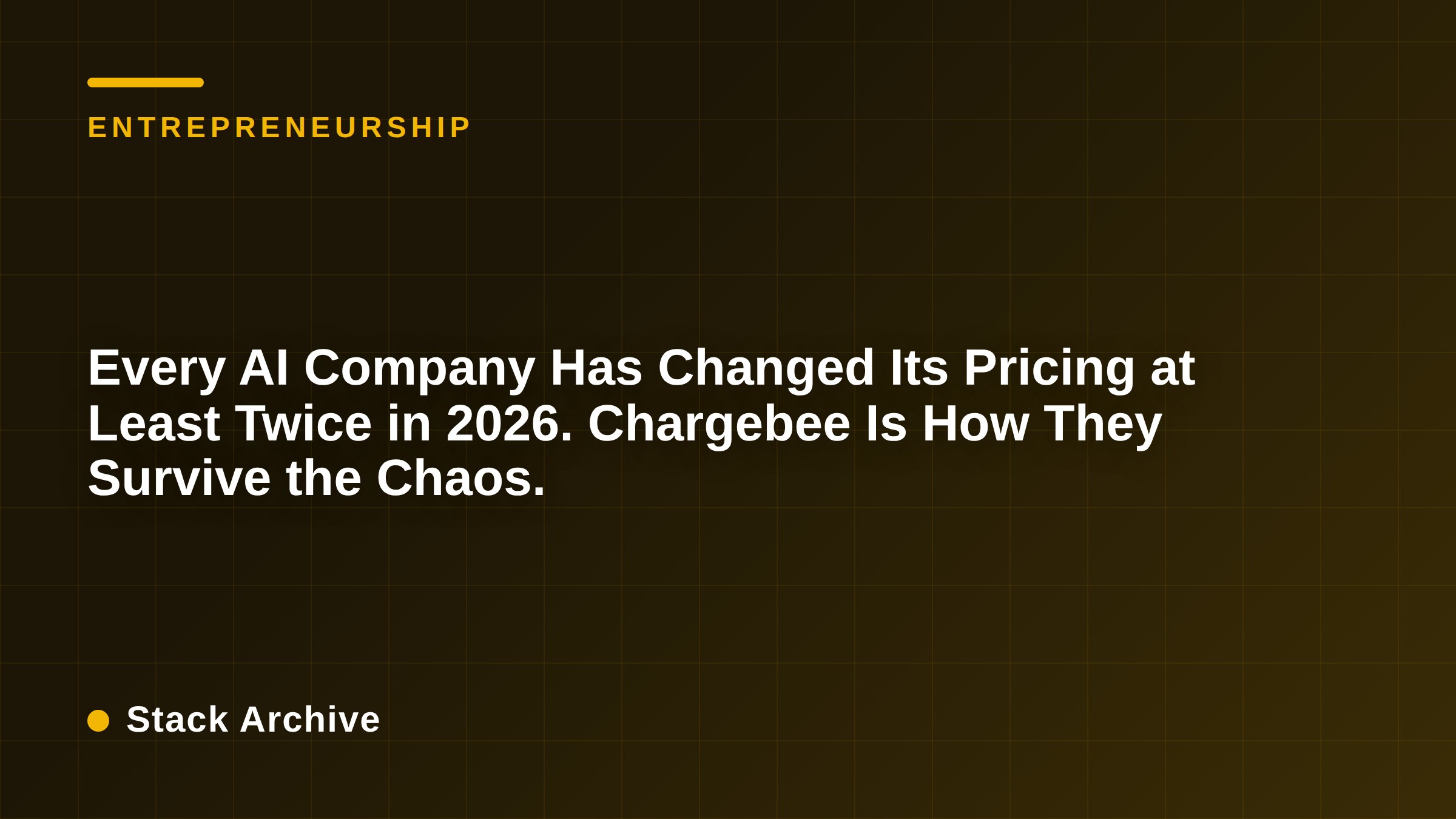 Every AI Company Has Changed Its Pricing at Least Twice in 2026. Chargebee Is How They Survive the Chaos.