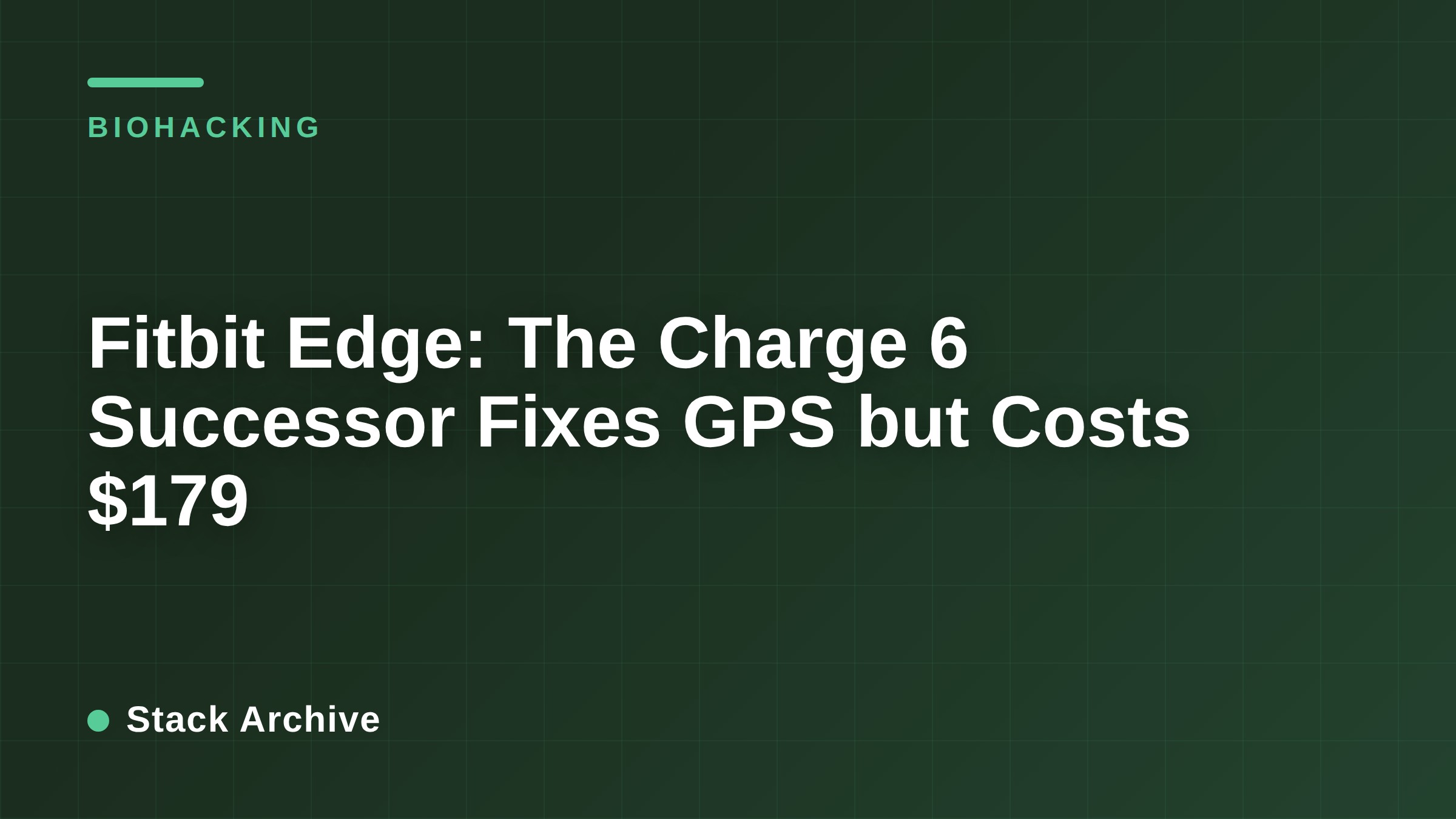 Fitbit Edge: The Charge 6 Successor Fixes GPS but Costs $179
