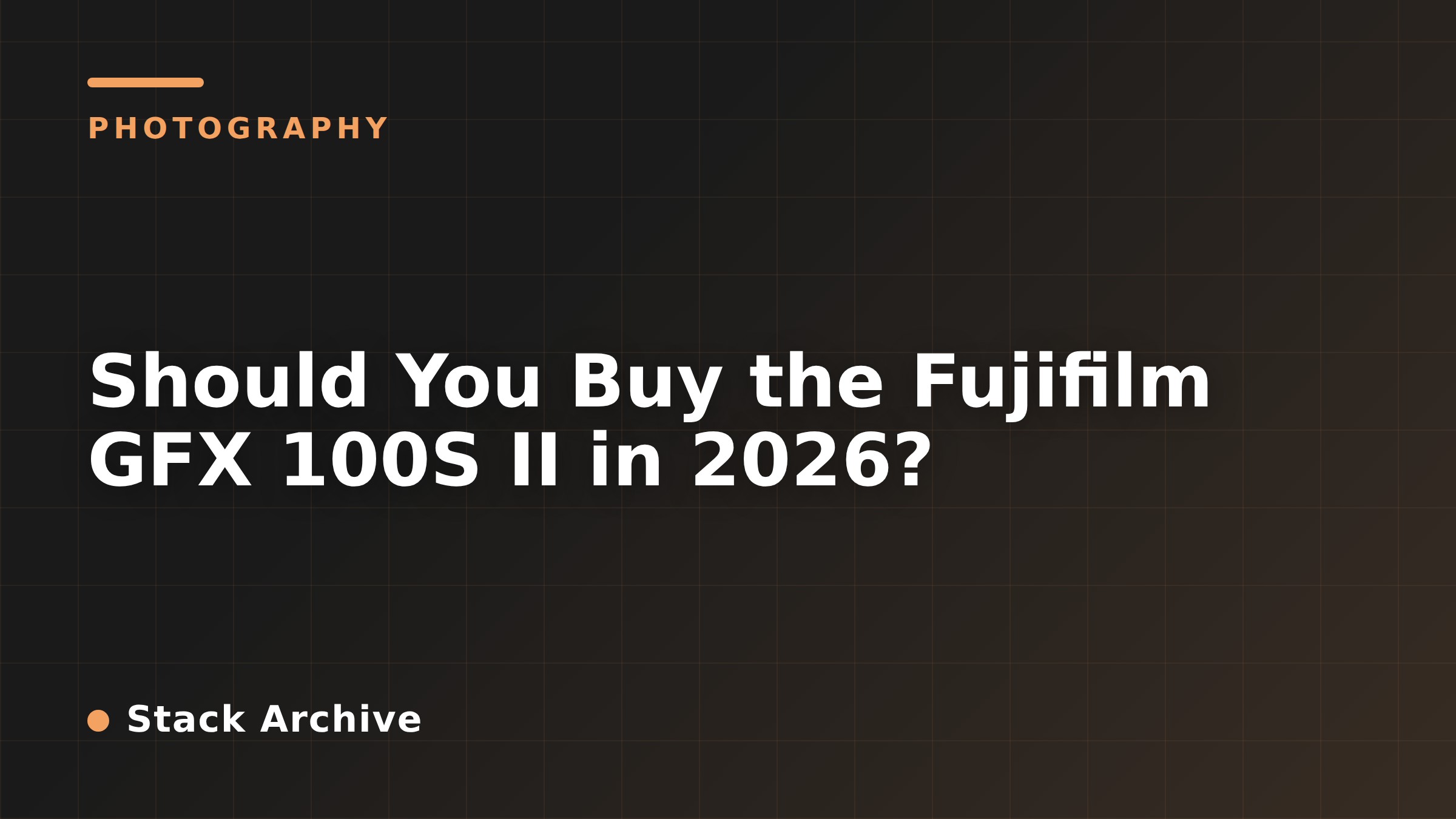 Should You Buy the Fujifilm GFX 100S II in 2026?