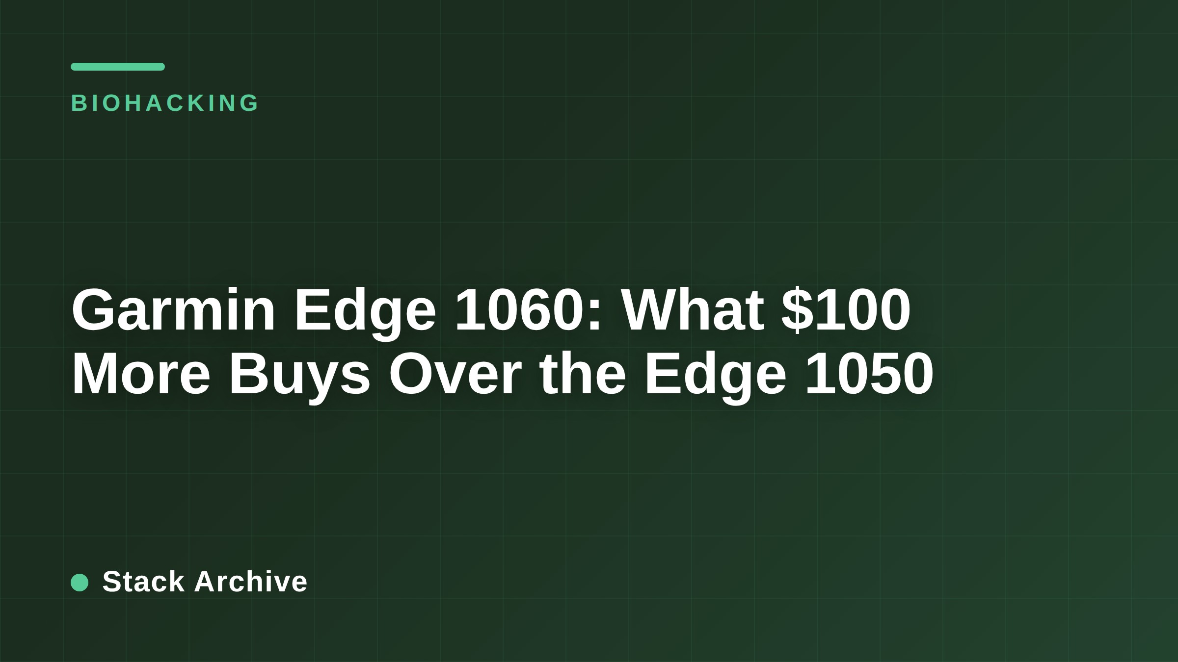 Garmin Edge 1060: What $100 More Buys Over the Edge 1050