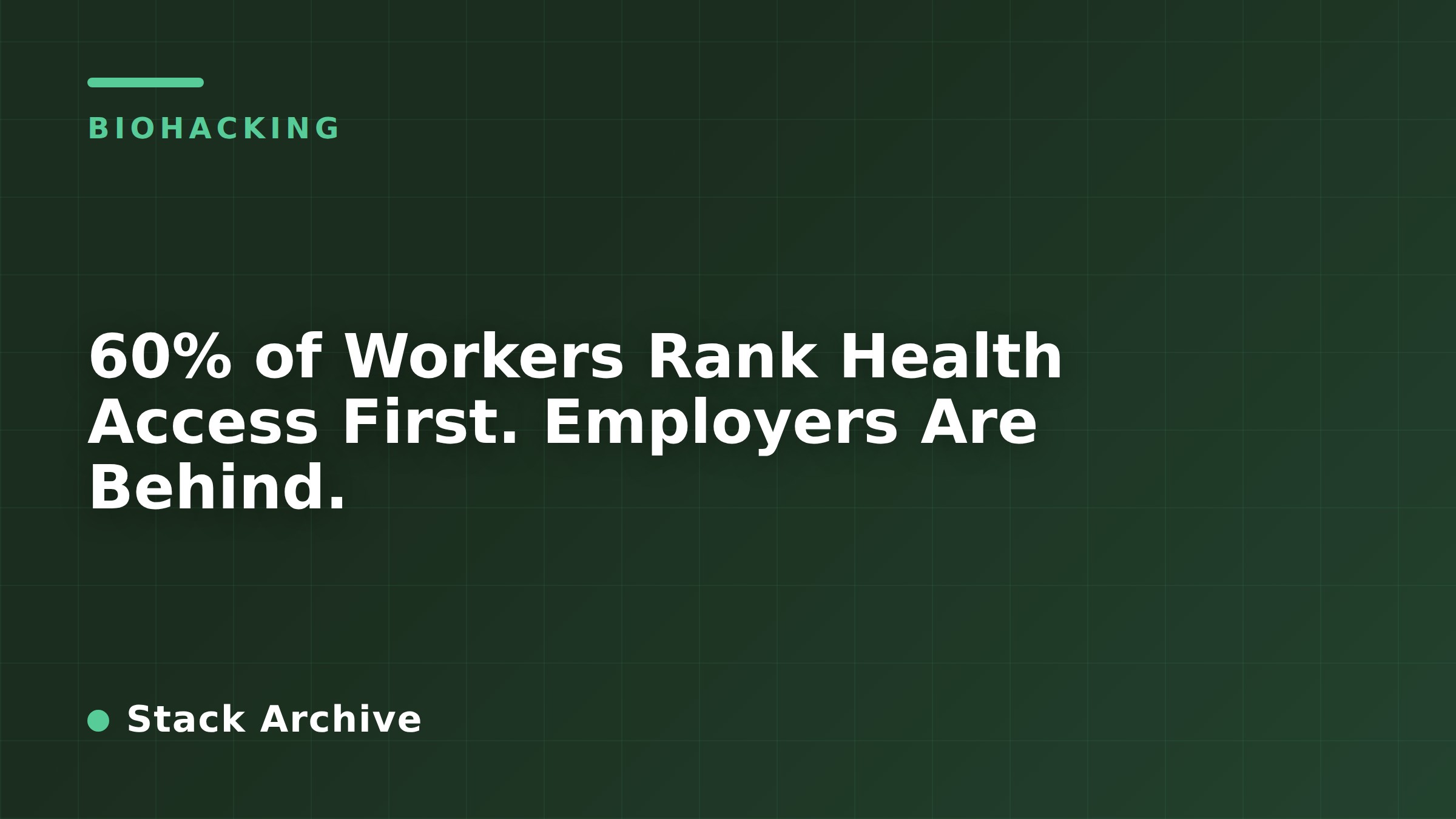 60% of Workers Rank Health Access First. Employers Are Behind.