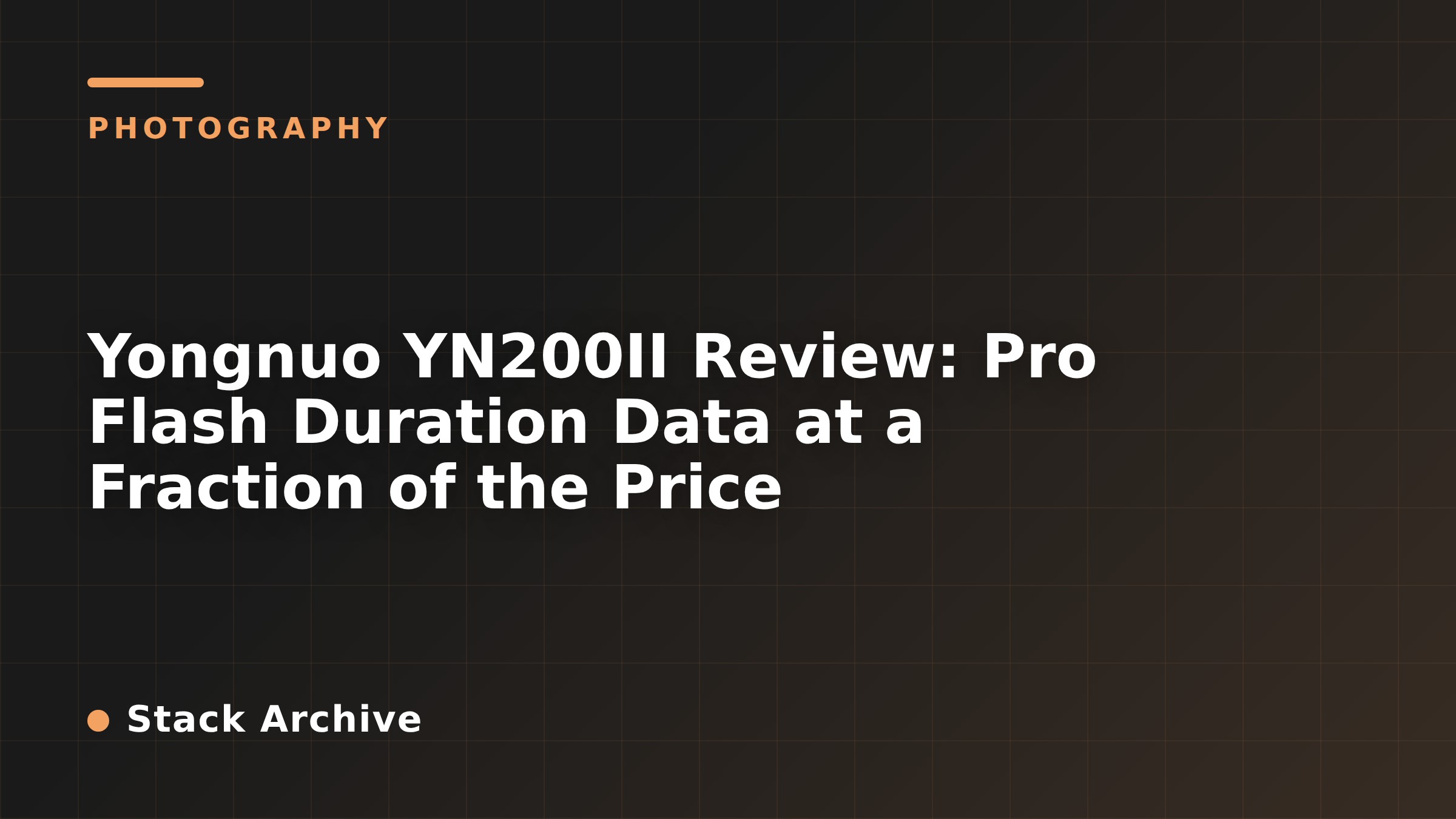 Yongnuo YN200II Review: Pro Flash Duration Data at a Fraction of the Price